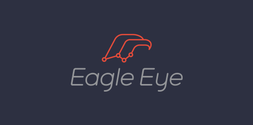 This logo has an eagle eye. The meaning is that eagle eyes can see with  focus