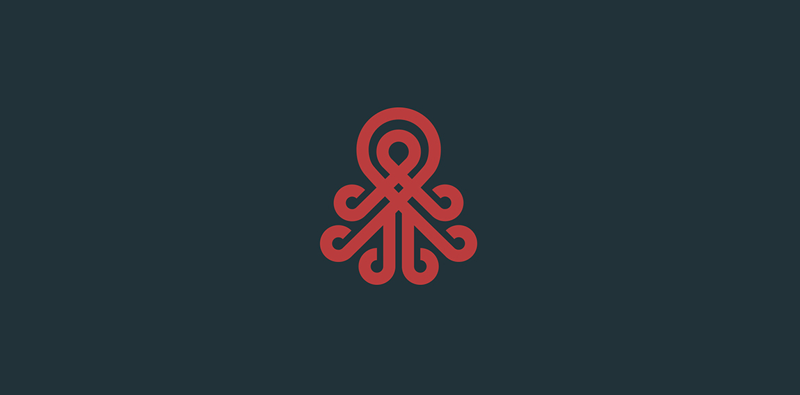 Octopus logo Marine life graphic design' Sticker | Spreadshirt