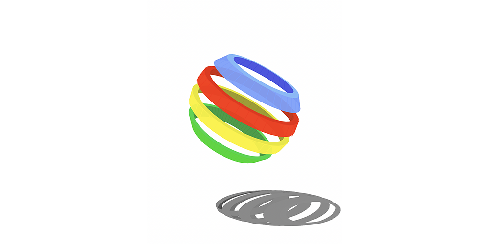 Logo generated using a 3D app
